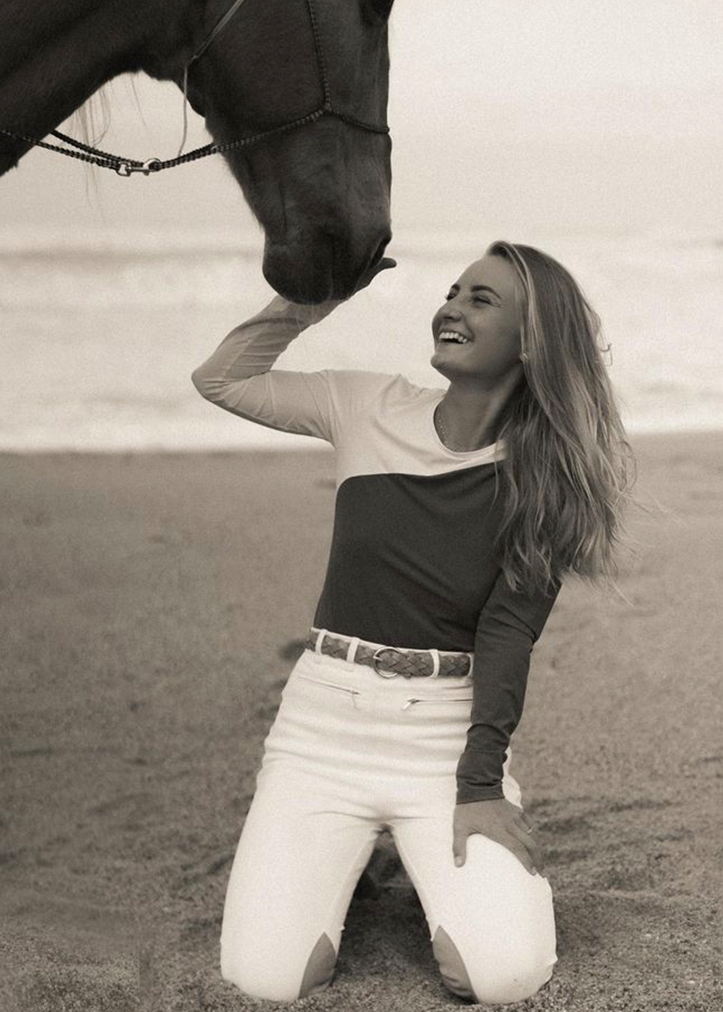 Bianca-Reithose mit Kniebesatz