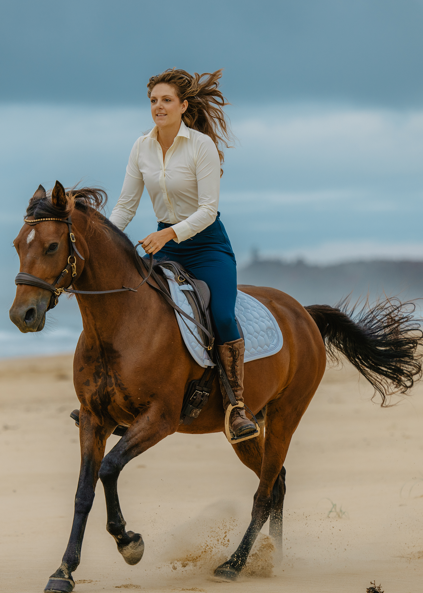 Bianca-Reithose mit Vollbesatz