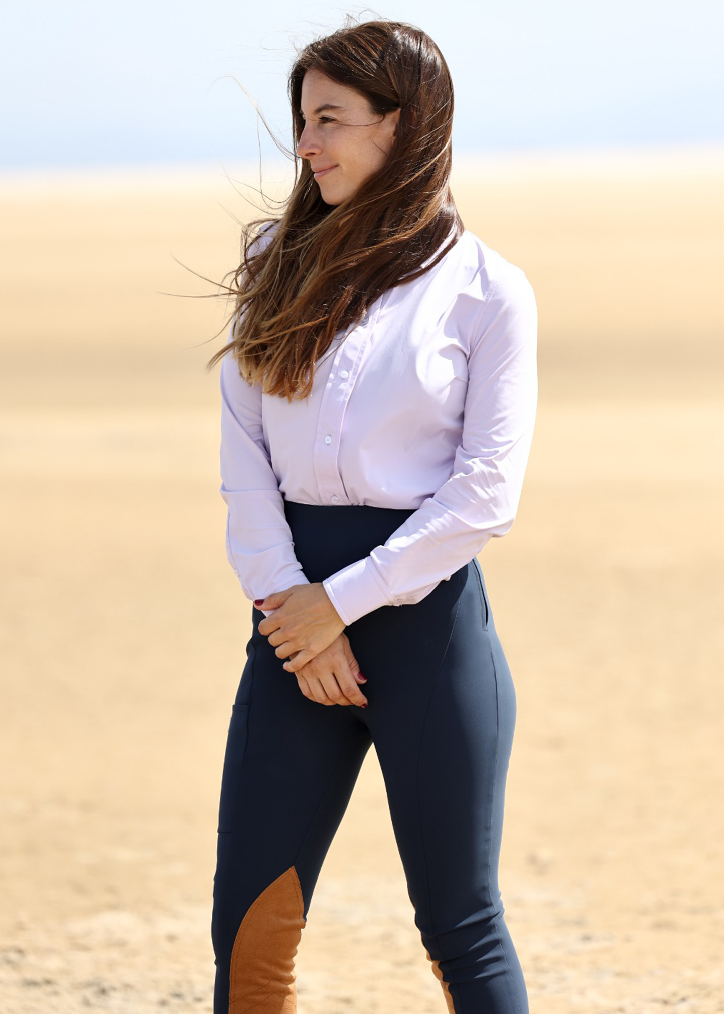 Kate-Reithose mit Kniebesatz